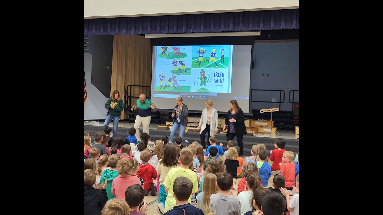 Mike Brown speaking at an author visit